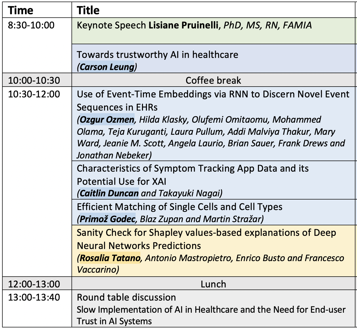 XAI-Healthcare-program2022